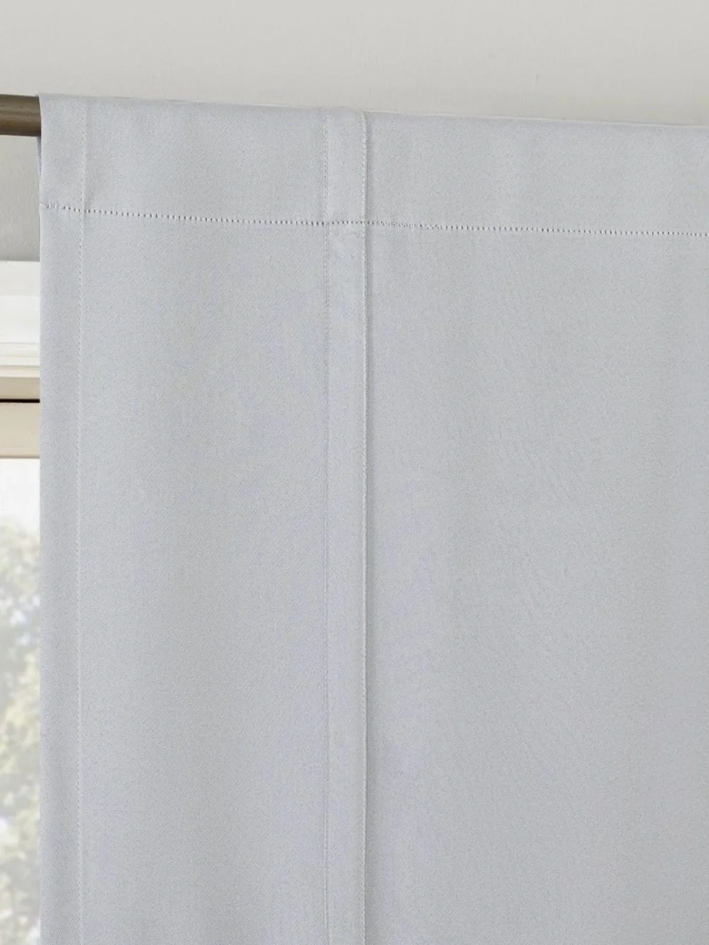 Classic White Tie-Up Roman Shade Curtain